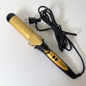 Ceramic Tools By Jilbere Curling Iron 1.5" Barrel Large Curls Waves JB2038S Gold